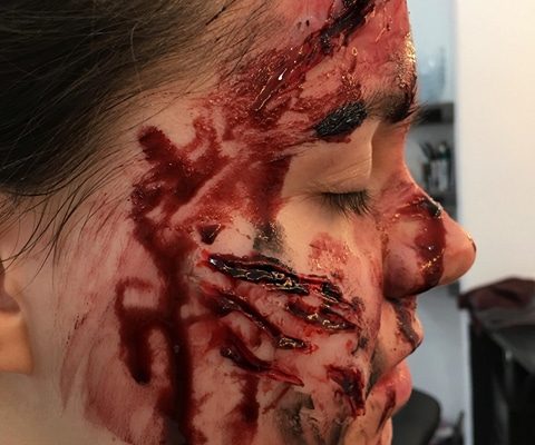 Special Effects (SFX) Makeup for TV - Christiane Dowling Professional Makeup Artist Surrey Hampshire Berksire