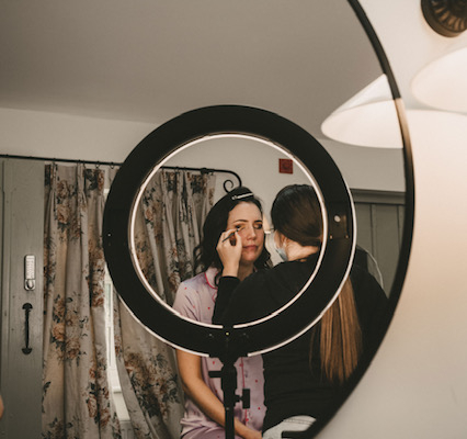 Bridal Makeup at Gate Street Barn